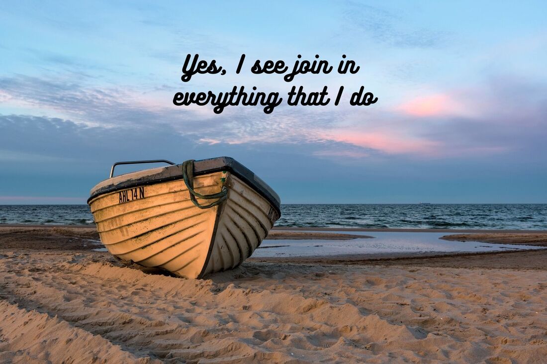 A picture of a boat on a beach with the text, 